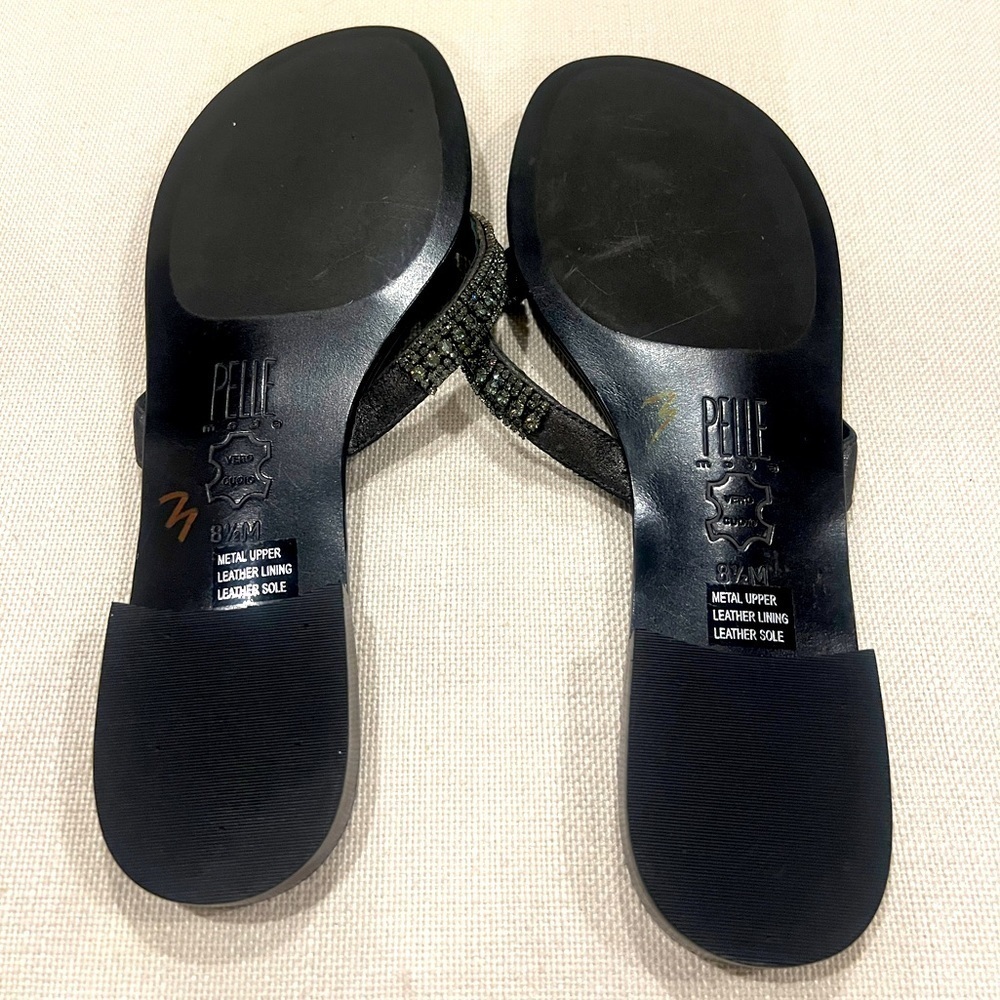 Pelle Moda leather sandals with metal accent, size 8 1/2 - Picture 5 of 16